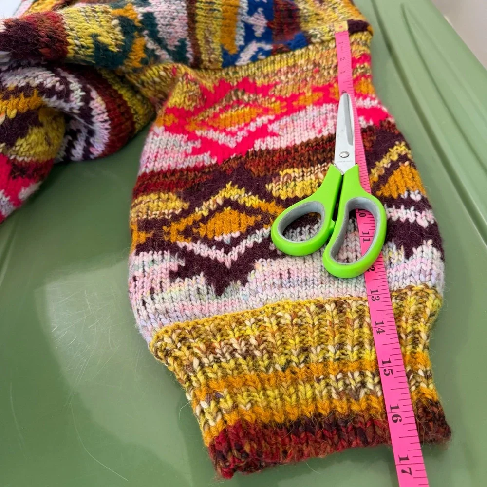 Free People Isle of Sky Multicolor Oversized Sweater Coat Women’s Size XS/S - Picture 14 of 15